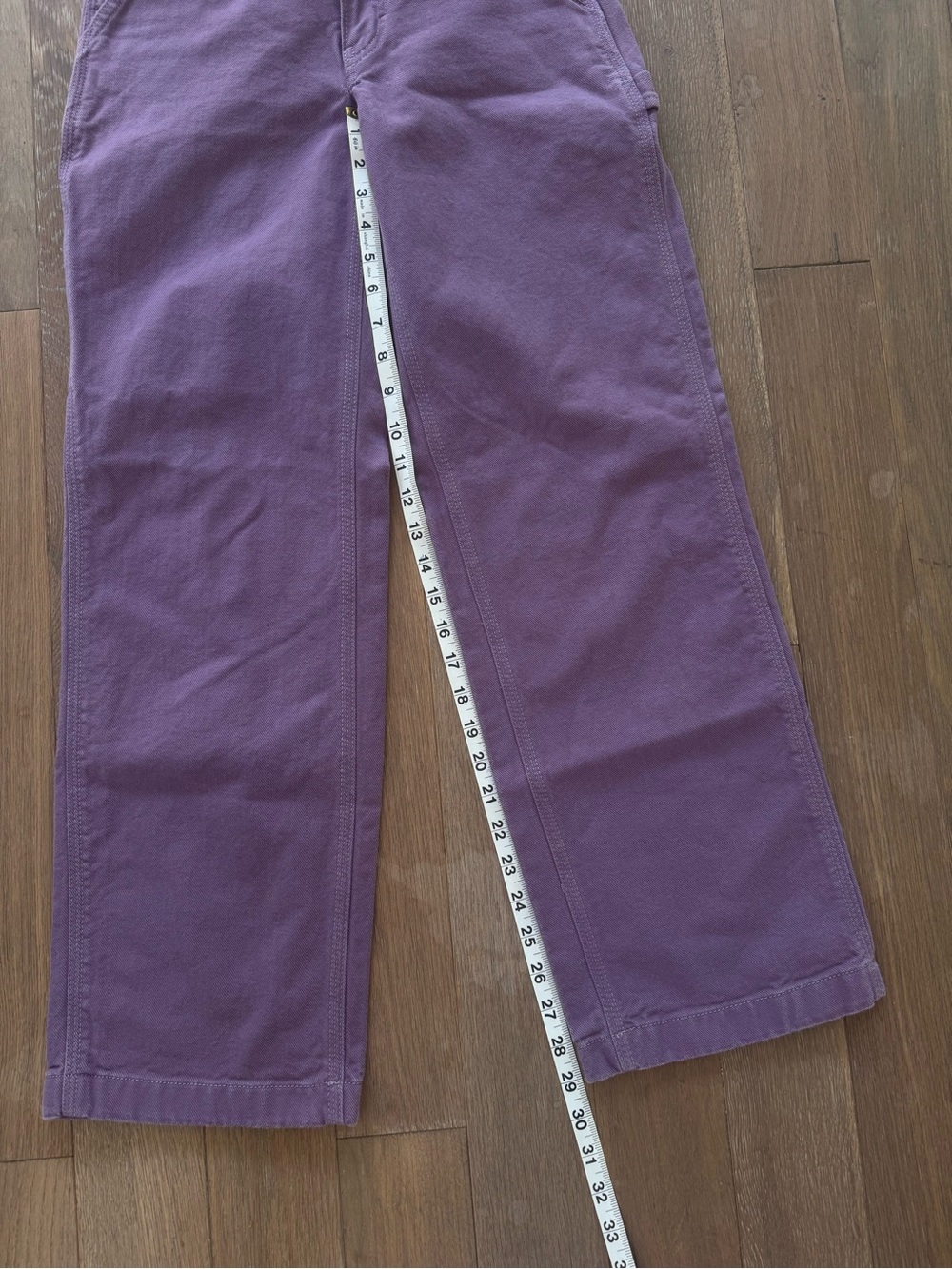 Aritzia Purple Wide-Leg Utility Jeans - Picture 4 of 7